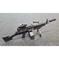 [2nd HAND] VFC M249 GBB/HPA + DRUM + ACCESSORIES 