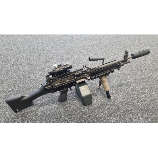 [2nd HAND] VFC M249 GBB/HPA + DRUM + ACCESSORIES 