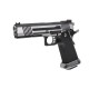 AW Custom HX1001 "Split" High Speed Hi-Capa 5.1 Gas Blowback Pistol - Silver Two Tone