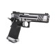 AW Custom HX1001 "Split" High Speed Hi-Capa 5.1 Gas Blowback Pistol - Silver Two Tone