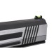 AW Custom HX1001 "Split" High Speed Hi-Capa 5.1 Gas Blowback Pistol - Silver Two Tone
