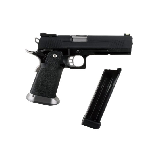 AW Custom HX1002 "Split" High Speed Hi-Capa 5.1 Gas Blowback Pistol - Black