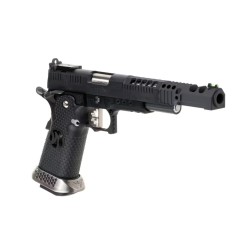 AW Custom HX2402 "Open Master" Competition Hi-Capa Gas Blowback Pistol - Black
