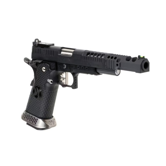 AW Custom HX2402 "Open Master" Competition Hi-Capa Gas Blowback Pistol - Black
