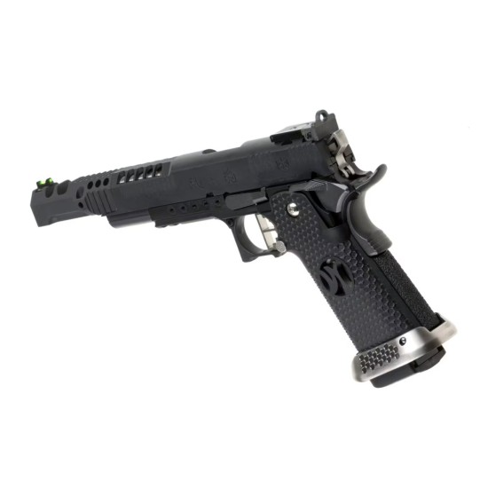 AW Custom HX2402 "Open Master" Competition Hi-Capa Gas Blowback Pistol - Black
