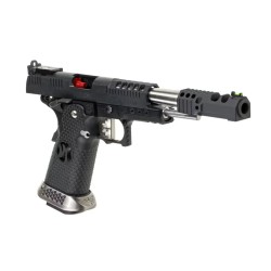 AW Custom HX2402 "Open Master" Competition Hi-Capa Gas Blowback Pistol - Black