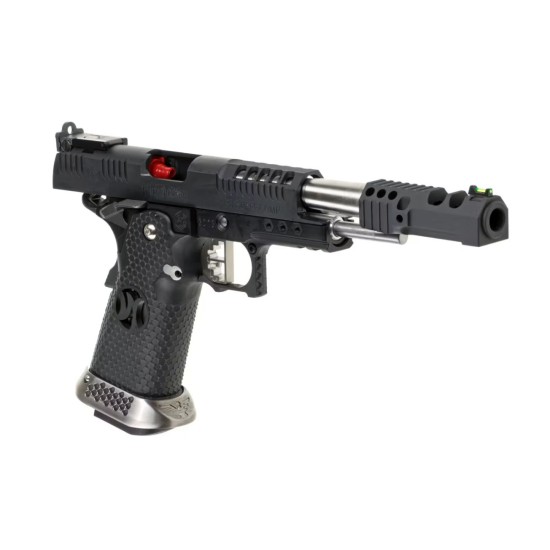 AW Custom HX2402 "Open Master" Competition Hi-Capa Gas Blowback Pistol - Black