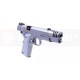 AW NE3101 Full Metal 1911 Gas Blowback Pistol with Compensator - Silver