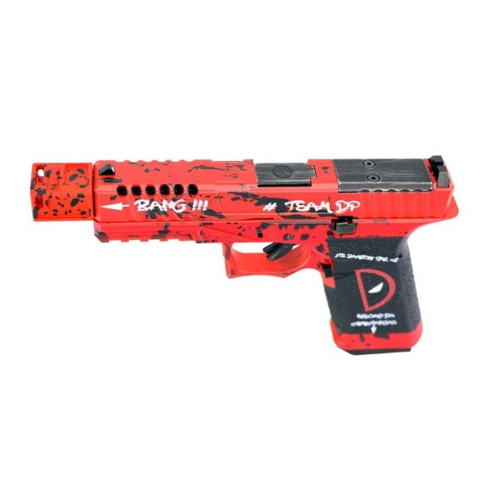 Armorer Works VX7 Glock with Compensator and Optic Cut Gas Blowback Pistol - DeadPool