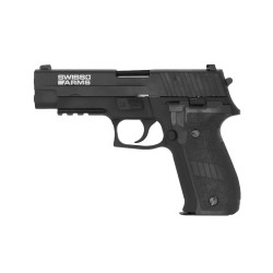 Cybergun x Armorer Works Swiss Arms P226R Navy Standard Gas Blowback Pistol - Railed