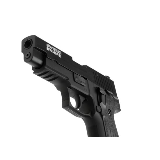 Cybergun x Armorer Works Swiss Arms P226R Navy Standard Gas Blowback Pistol - Railed