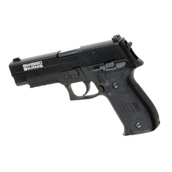 Cybergun x Armorer Works Swiss Arms P226R Navy Standard Gas Blowback Pistol - Railed