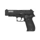 Cybergun x Armorer Works Swiss Arms P226R Navy Standard Gas Blowback Pistol - Railed