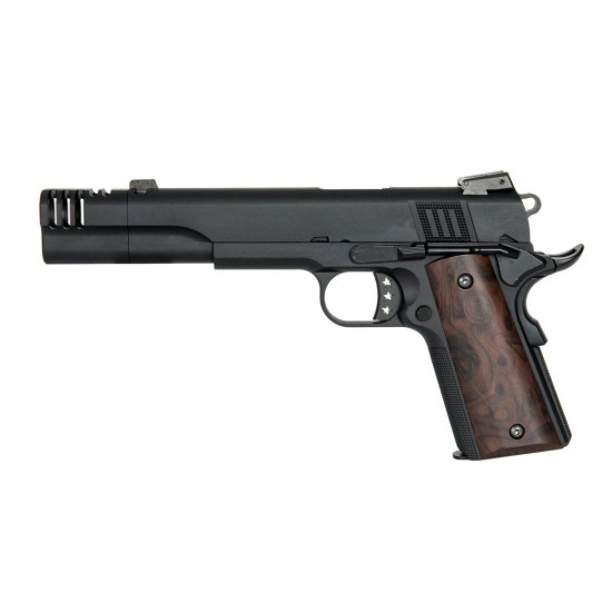  Armorer Works Iconic 1911 with Compensator Gas Blowback Pistol - Black