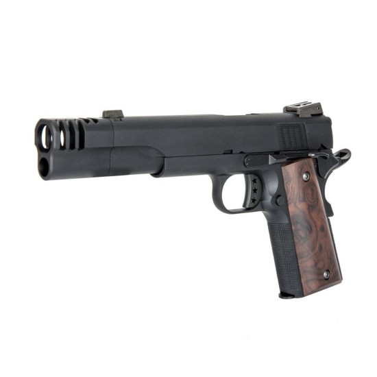  Armorer Works Iconic 1911 with Compensator Gas Blowback Pistol - Black
