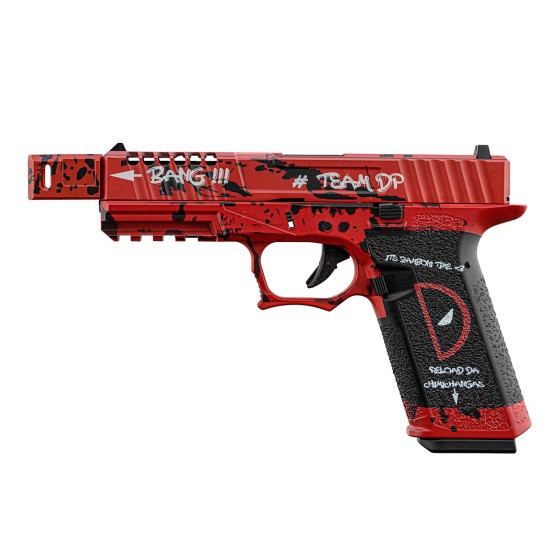 Armorer Works VX7 Glock with Compensator Gas Blowback Pistol - DeadPool
