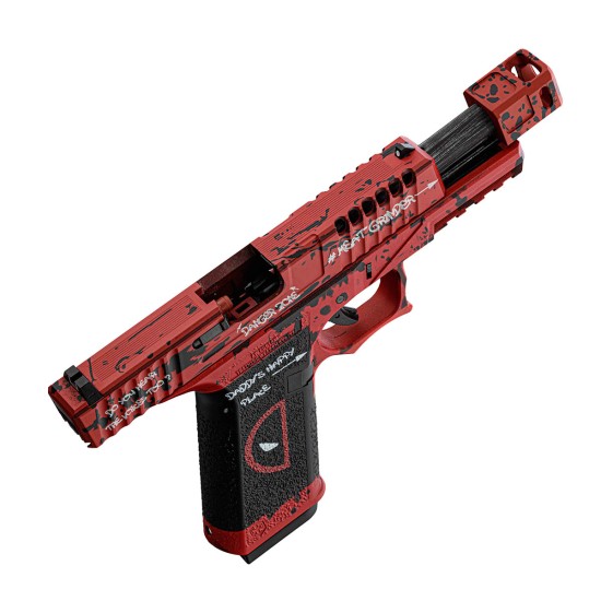 Armorer Works VX7 Glock with Compensator Gas Blowback Pistol - DeadPool