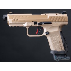 Cybergun x AW Salient Arms CANiK TP9 Elite Combat Gas Blowback Pistol - FDE