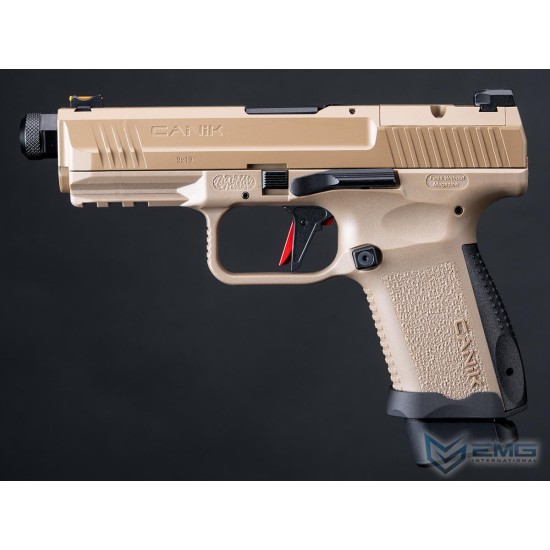 Cybergun x AW Salient Arms CANiK TP9 Elite Combat Gas Blowback Pistol - FDE