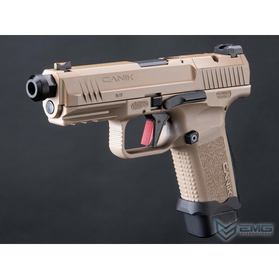 Cybergun x AW Salient Arms CANiK TP9 Elite Combat Gas Blowback Pistol - FDE
