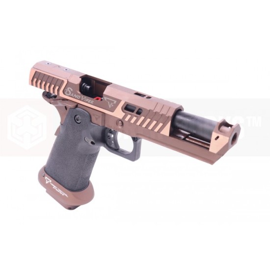 EMG TTI Licensed JW4 Sand Viper Hi-Capa GBB Pistol Airsoft ( by AW Custom / Standard / Gas) ( Licensed by Taran Tactical Innovations ) ( John Wick )