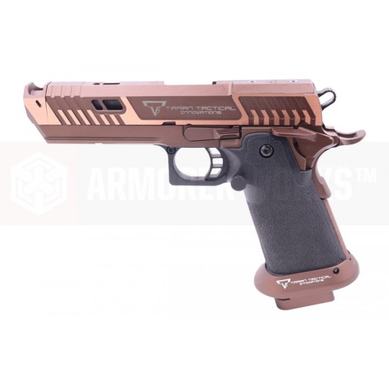 EMG TTI Licensed JW4 Sand Viper Hi-Capa GBB Pistol Airsoft ( by AW Custom / Standard / Gas) ( Licensed by Taran Tactical Innovations ) ( John Wick )