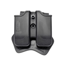 Amomax 9mm Beretta PX4 / USP Double Magazine Pouch - Black