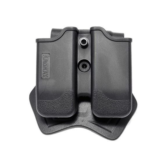 Amomax 9mm Beretta PX4 / USP Double Magazine Pouch - Black