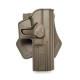 Amomax Tactical Quick Draw Holster for Real-Spec Glock 17 - Right Hand, FDE