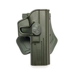 Amomax Tactical Quick Draw Holster for Real-Spec Glock 17 - Right Hand, OD