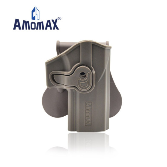 AMOMAX TACTICAL QUICK DRAW HOLSTER SIG P320 M17 FS - RH, FDE