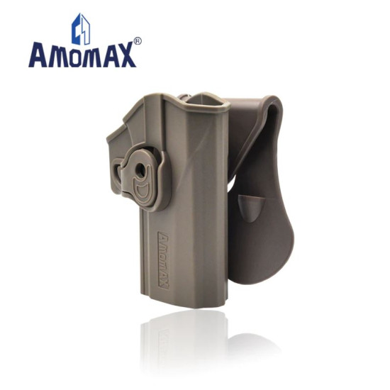AMOMAX TACTICAL QUICK DRAW HOLSTER SIG P320 M17 FS - RH, FDE