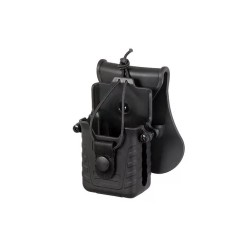 Amomax Hard Radio Pouch with Paddle - Black