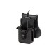 Amomax Hard Radio Pouch with Paddle - Black