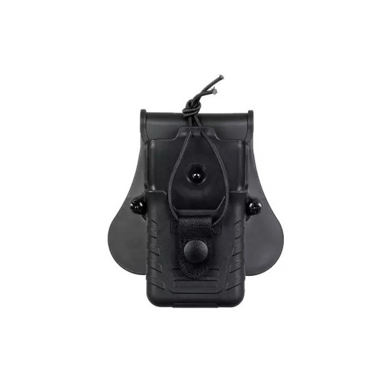 Amomax Hard Radio Pouch with Paddle - Black