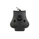Amomax Hard Radio Pouch with Paddle - Black