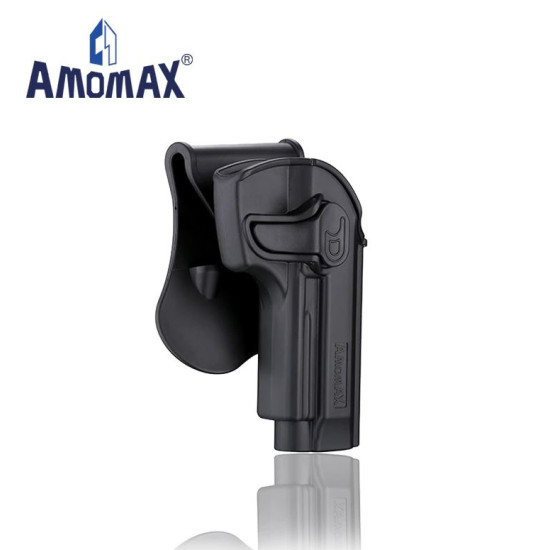 AMOMAX TACTICAL QUICK DRAW HARD HOLSTER FOR M9 / M92 - RH, BLACK