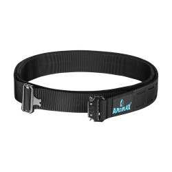 Amomax Greyhawk 1.75" Laser Cut Molle Operators Belt Black - Large