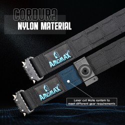 Amomax Greyhawk 1.75" Laser Cut Molle Operators Belt, RG - Small