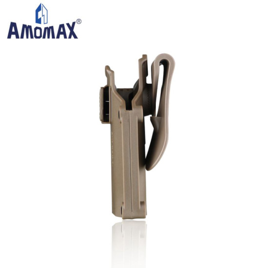 AMOMAX TACTICAL MULTI-FIT POLYMER HOLSTER - LEFT HAND, FDE