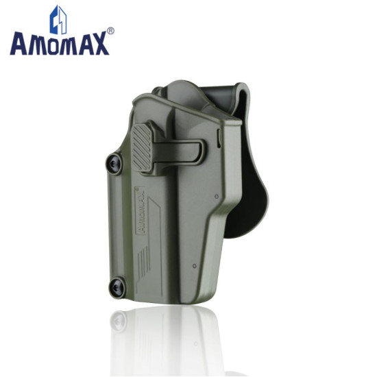 AMOMAX TACTICAL MULTI-FIT POLYMER HOLSTER - LEFT HAND, OD