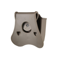 AMOMAX TACTICAL DOUBLE MAGAZINE POUCH FOR DOUBLE STACK 9MM - FDE