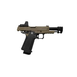 Arcturus Vanguard 4.3" OR Hi-Capa GBB Pistol with Compensator & ARS-1 Optic - Two Tone