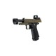 Arcturus Vanguard 4.3" OR Hi-Capa GBB Pistol with Compensator & ARS-1 Optic - Two Tone