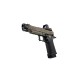 Arcturus Vanguard 4.3" OR Hi-Capa GBB Pistol with Compensator & ARS-1 Optic - Two Tone