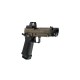 Arcturus Vanguard 4.3" OR Hi-Capa GBB Pistol with Compensator & ARS-1 Optic - Two Tone
