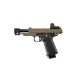 Arcturus Vanguard 4.3" OR Hi-Capa GBB Pistol with Compensator & ARS-1 Optic - Two Tone