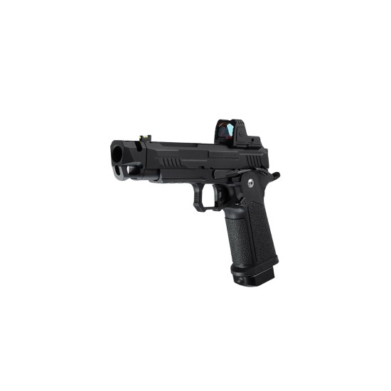 Arcturus Vanguard 4.3" OR Hi-Capa GBB Pistol with Compensator & ARS-1 Optic - Black
