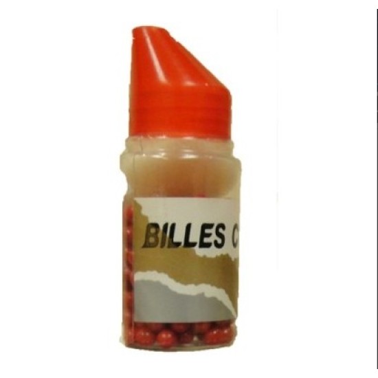 BILLES COLORANTES 6MM RED PAINT BALL BBS X 200