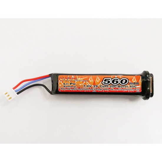 VB Power Li-Po 7.4V 560mAh 20C Battery - AEP Only